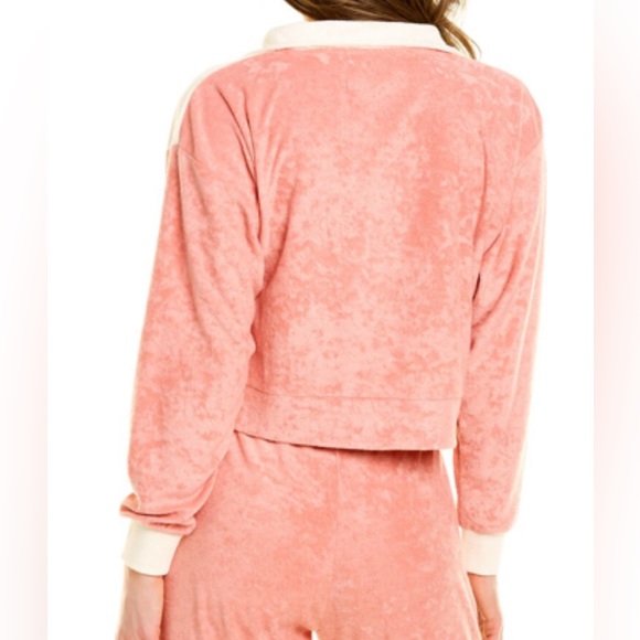 NWT l*space L* Best Life Pullover Half Zip Terry Cloth Available in SP & M - Picture 2 of 7